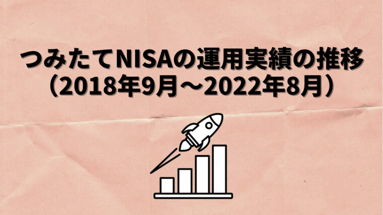 つみたてNISA 運用実績推移(2018年9月～2022年8月)
